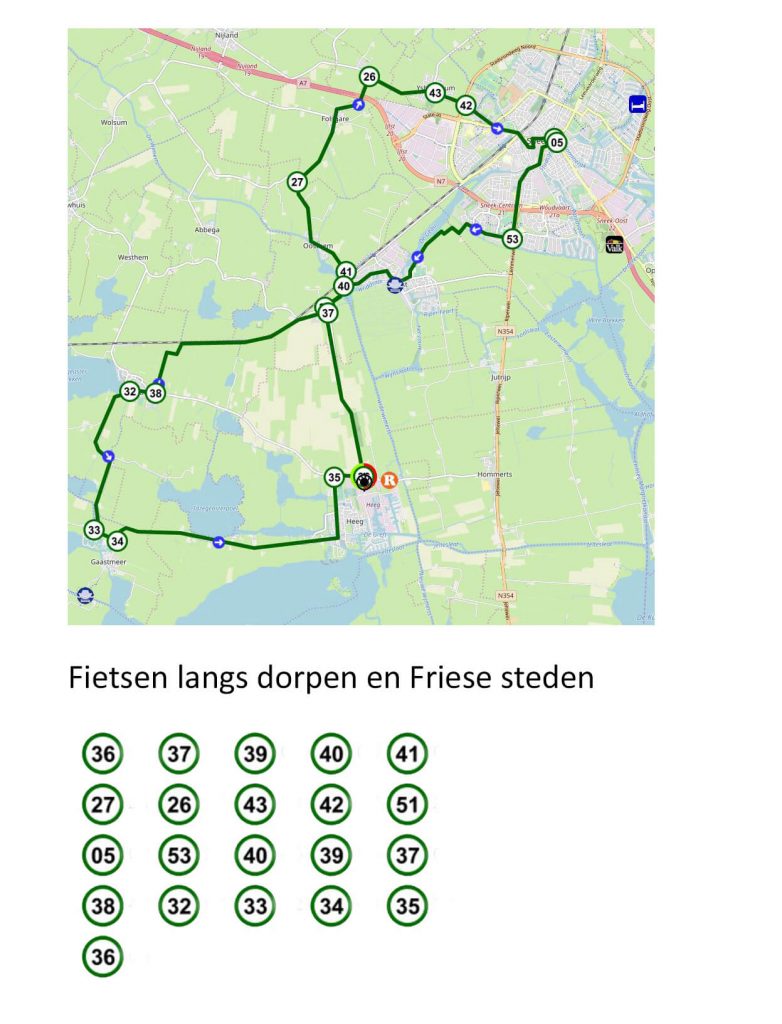 Fietsen langs dorpen en Friese steden