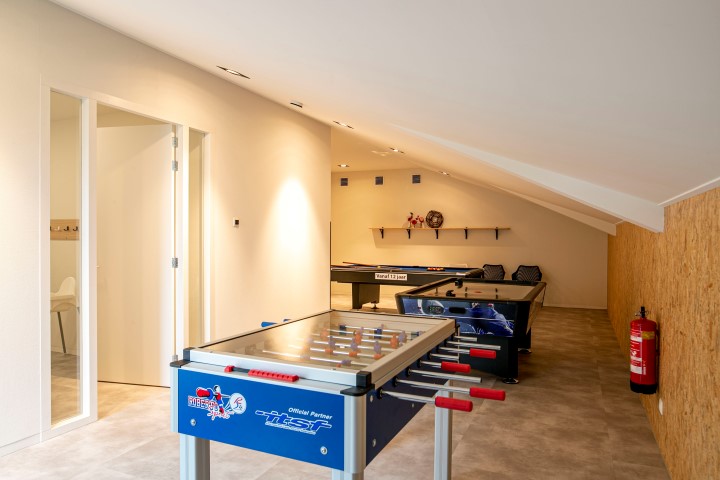 tafelvoetbal in speelruimte