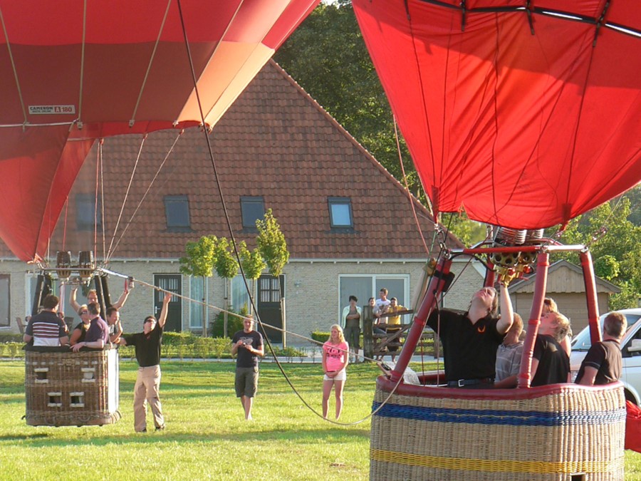 ballon varen vanaf Luxe Vakantie Friesland